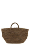 vanilla natural raffia shopping bag