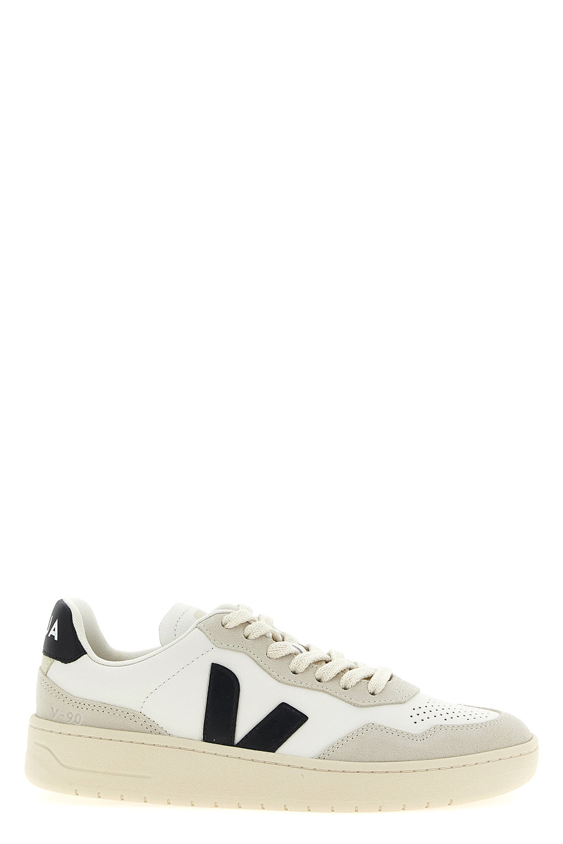VEJA 42 v-90 hammered leather and suede sneakers