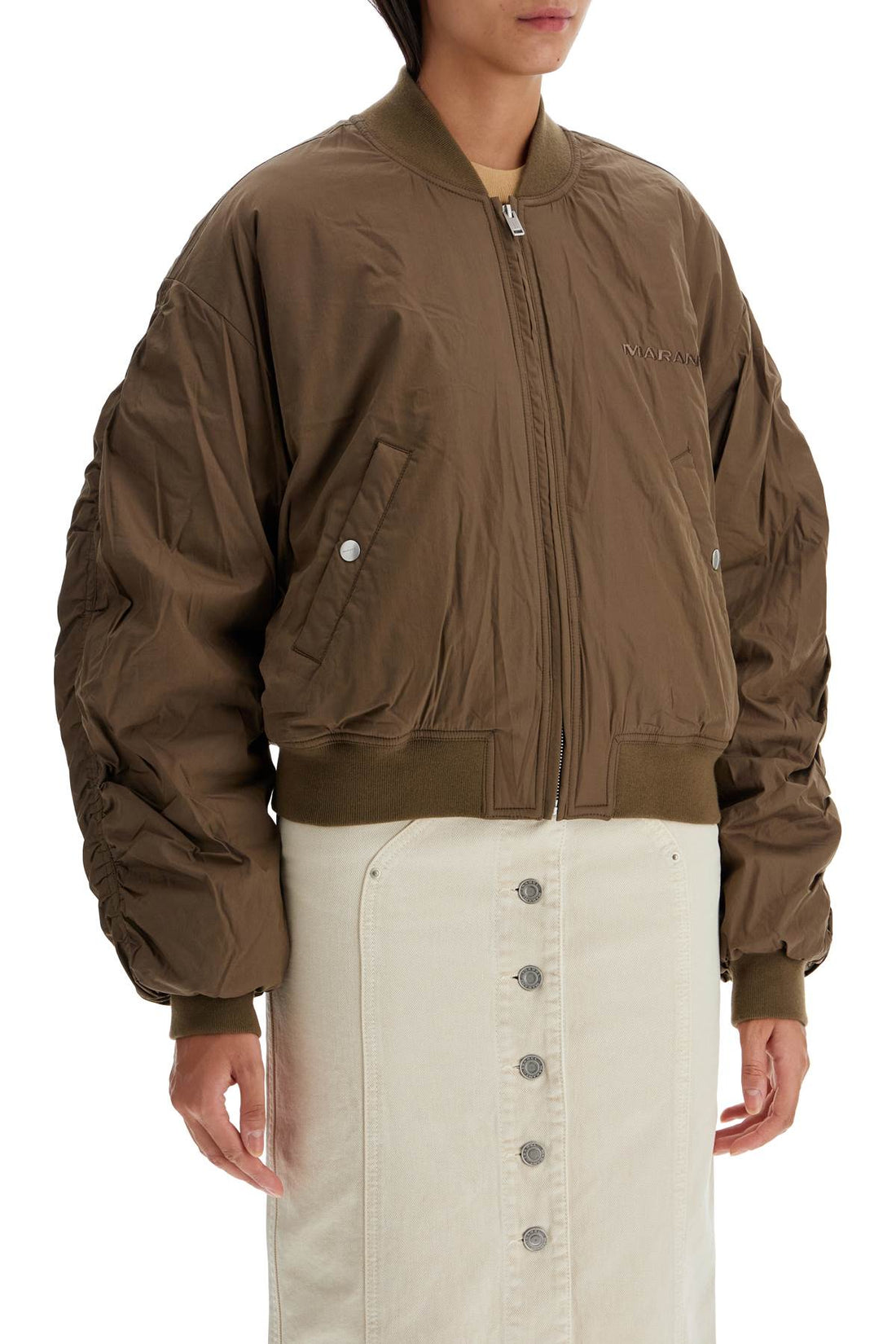 bessime oversized bomber jacket