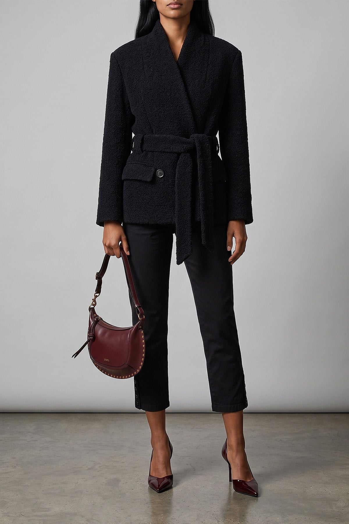 the isabel marant syndra blazer redefines the codes of tailoring through an enve