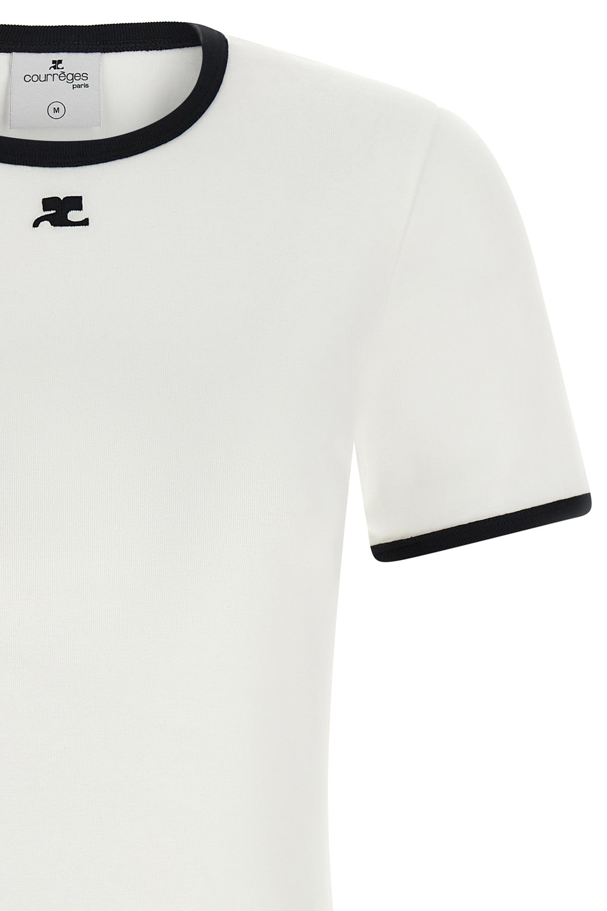 the signature contrast courrèges t-shirt redefines the codes of everyday dress