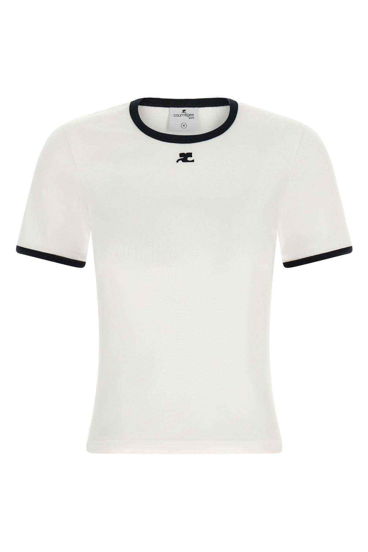the signature contrast courrèges t-shirt redefines the codes of everyday dress