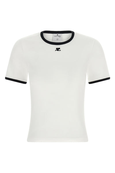 the signature contrast courrèges t-shirt redefines the codes of everyday dress