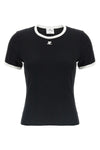 signature contrast cotton t-shirt