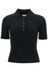 short-sleeved ribbed polo