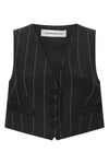 federica bonifaci cropped vest redefines the codes of tailoring through a rigoro