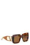 valentino garavani sunglasses redefine everyday aesthetics through bold volumes