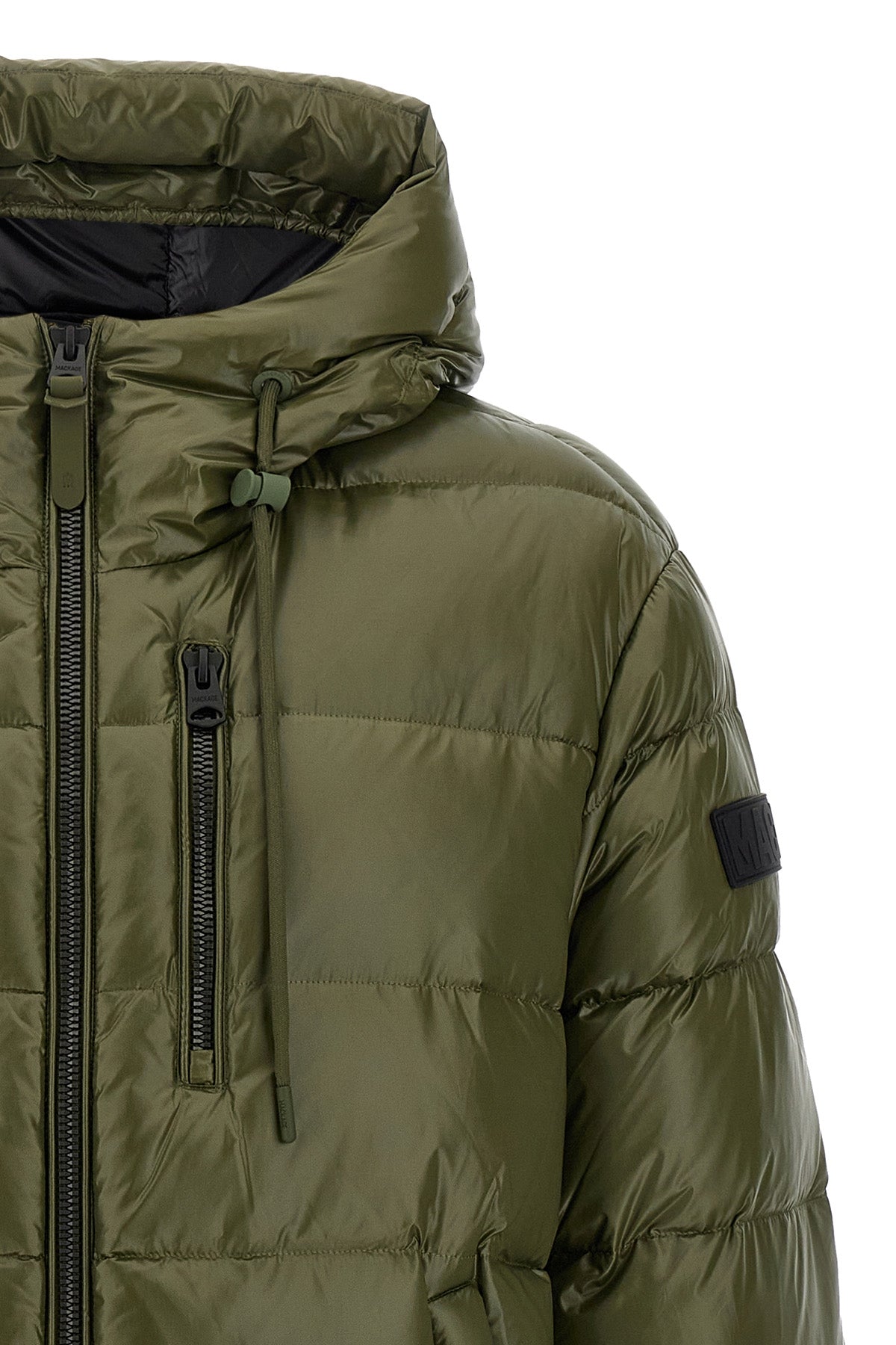 victor-r quilted and padded shiny nylon down jacket
