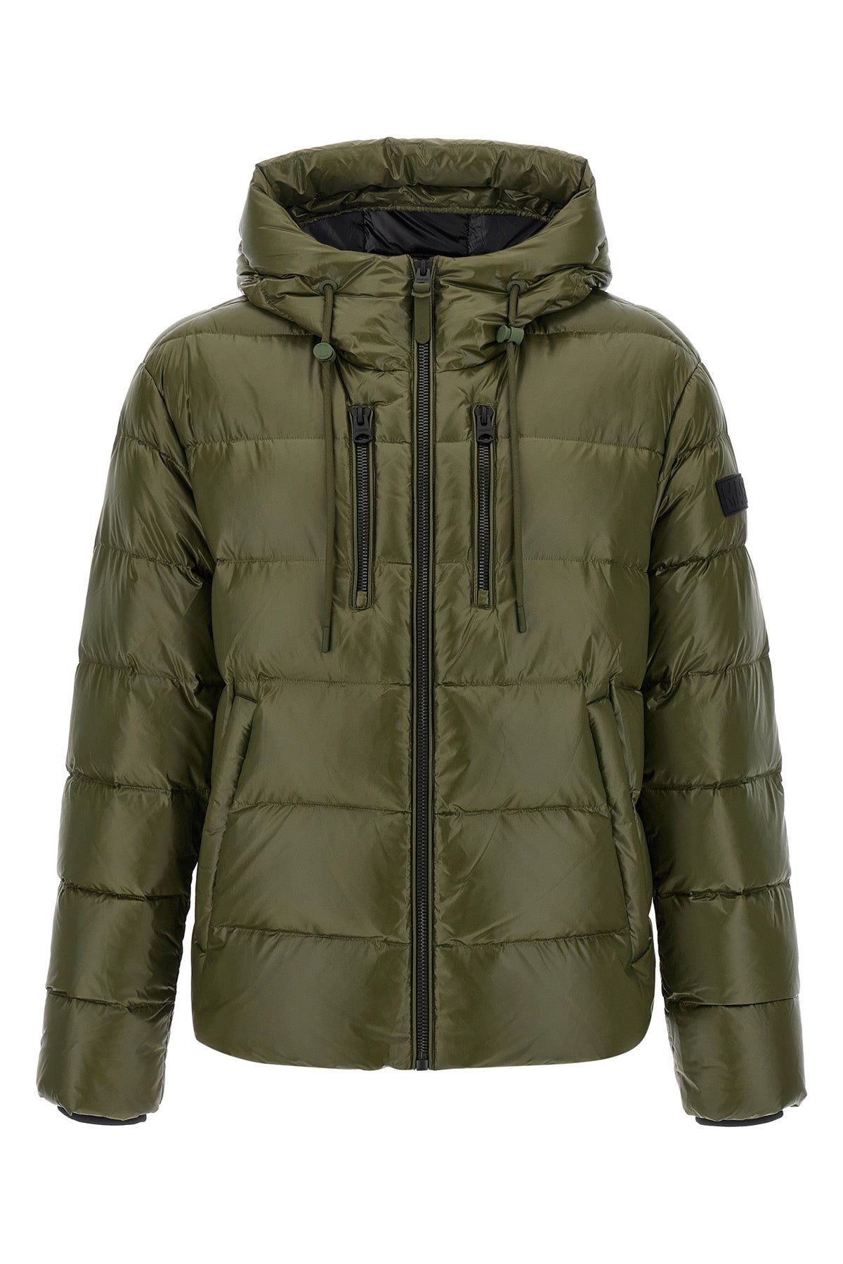 victor-r quilted and padded shiny nylon down jacket
