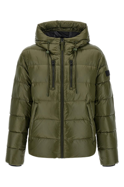 victor-r quilted and padded shiny nylon down jacket