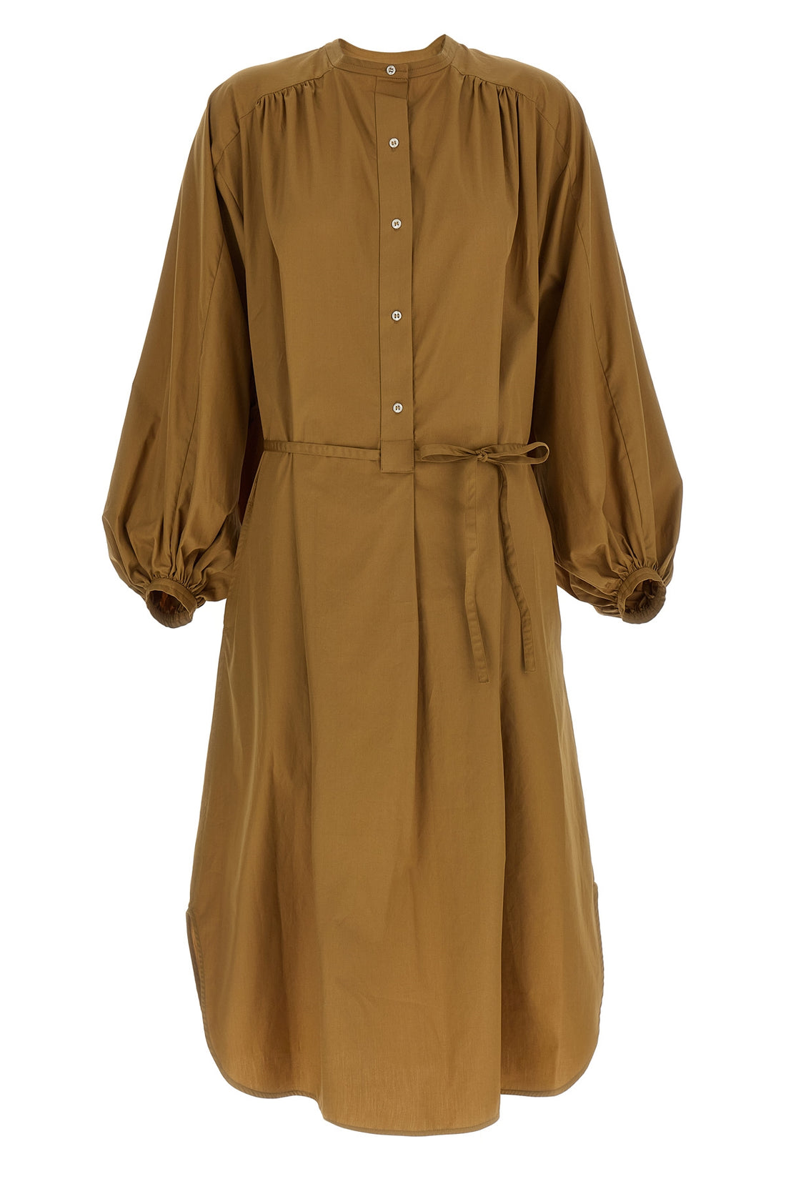 LOULOU DE SAISON 34 vitti midi dress in cool cotton poplin style