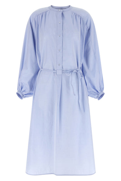 vitti midi dress in cool cotton poplin style