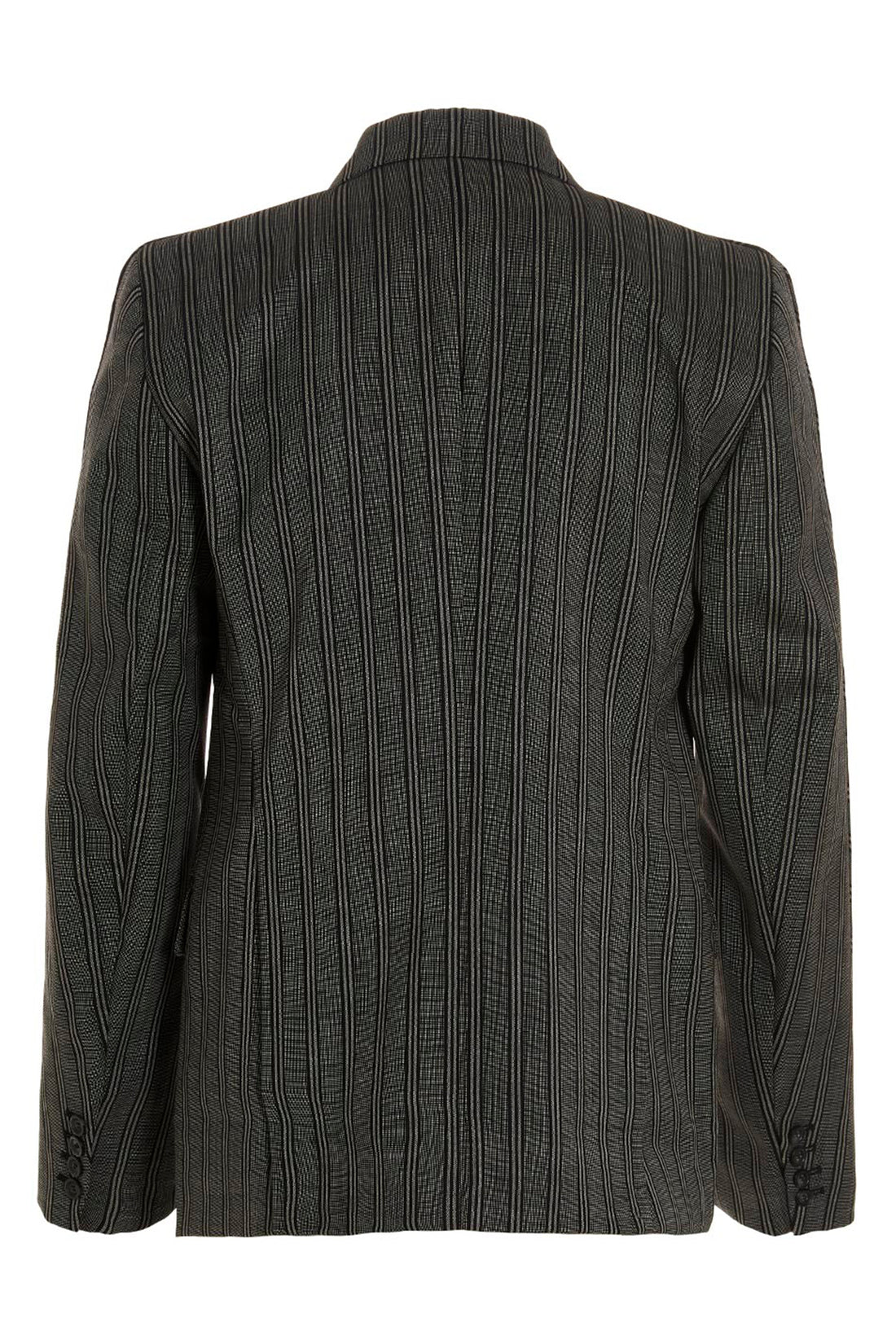 VTMNTS L tonal double breasted tailored stripe wool blazer