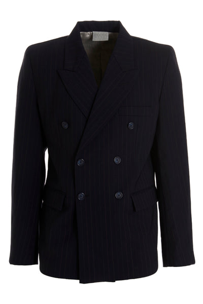 tailored stretch virgin wool blazer jacket