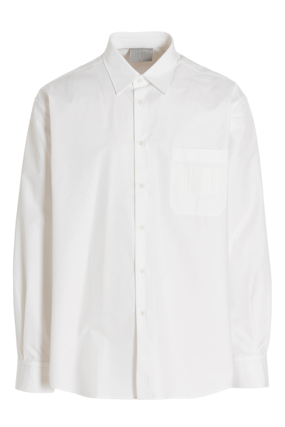 VTMNTS S barcode cotton shirt