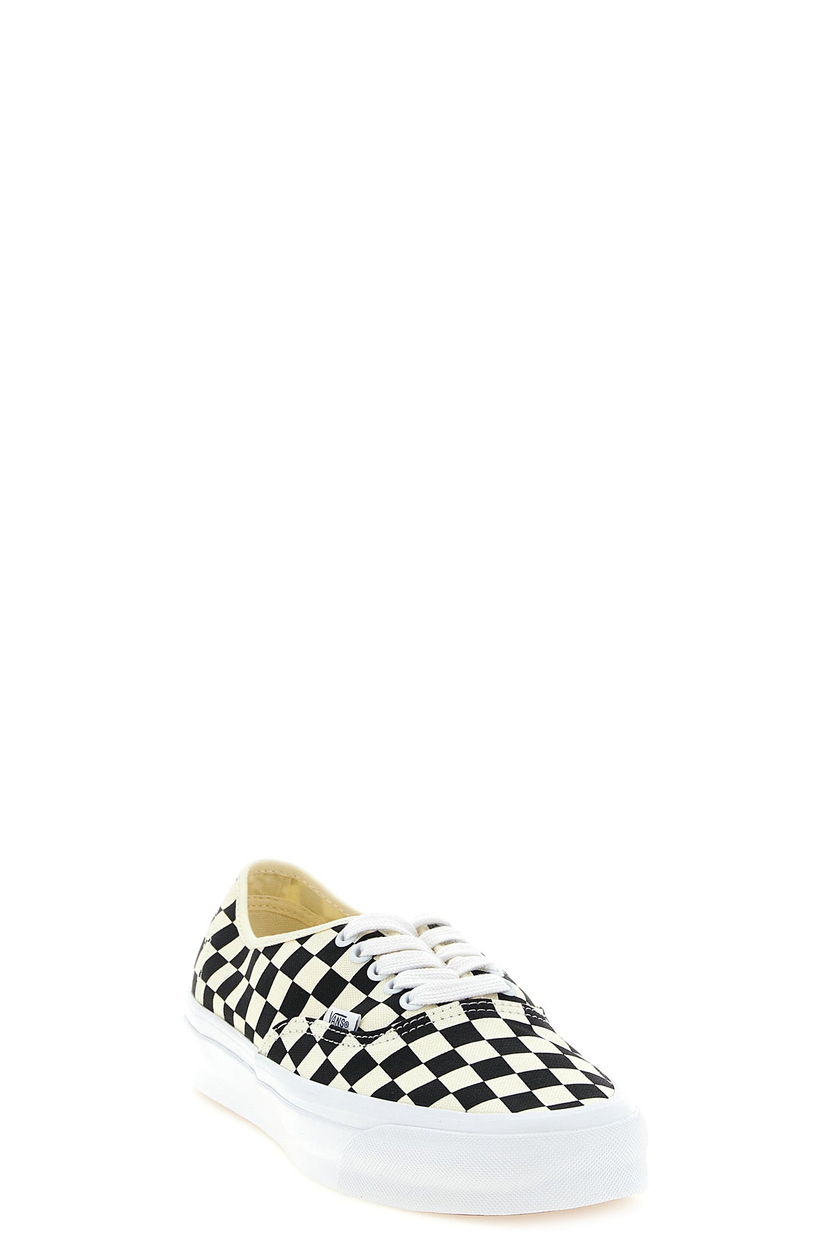 226g lx authentic reissue low-top silhouette checkboard print canvas sneaker