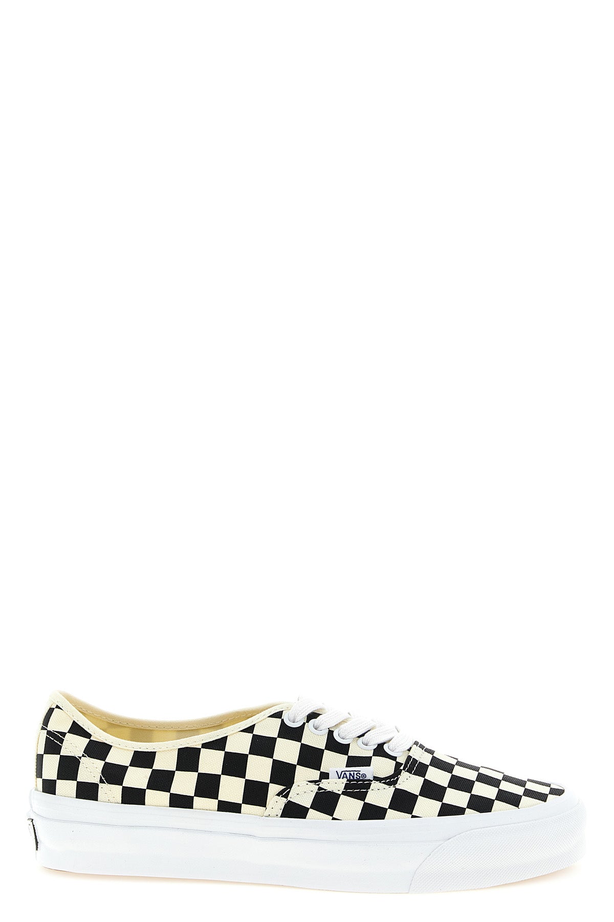226g lx authentic reissue low-top silhouette checkboard print canvas sneaker