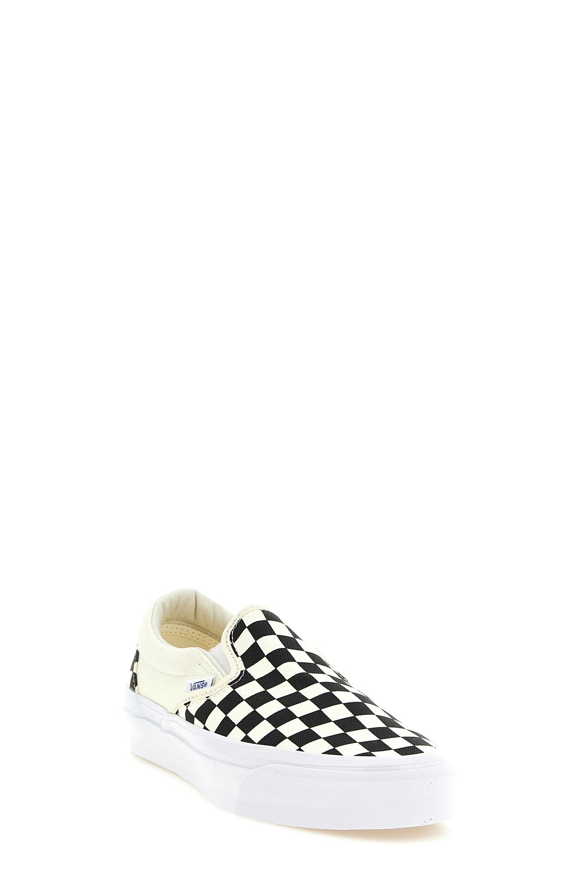 checkerboard-print 226g screen-printed canvas premium slip-on 98 sneakers