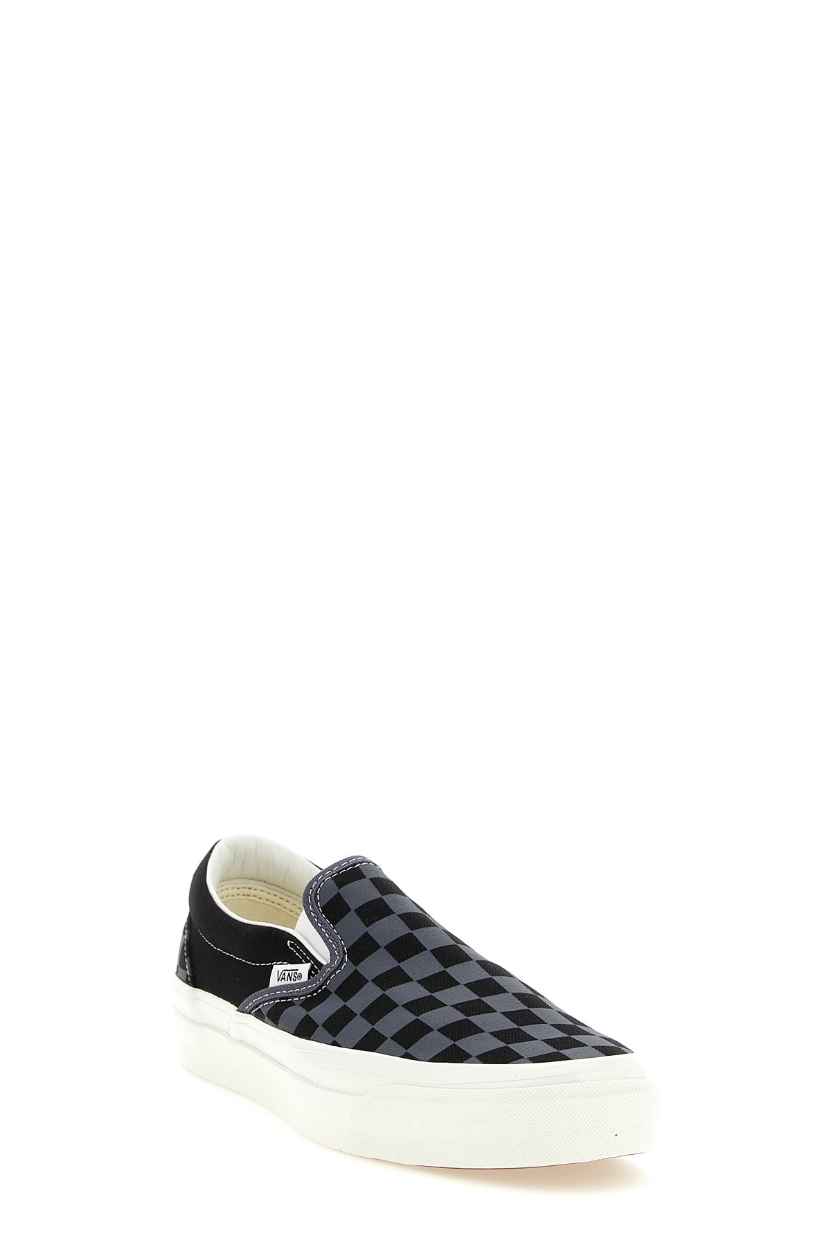 checkerboard-print 226g screen-printed canvas premium slip-on 98 sneakers