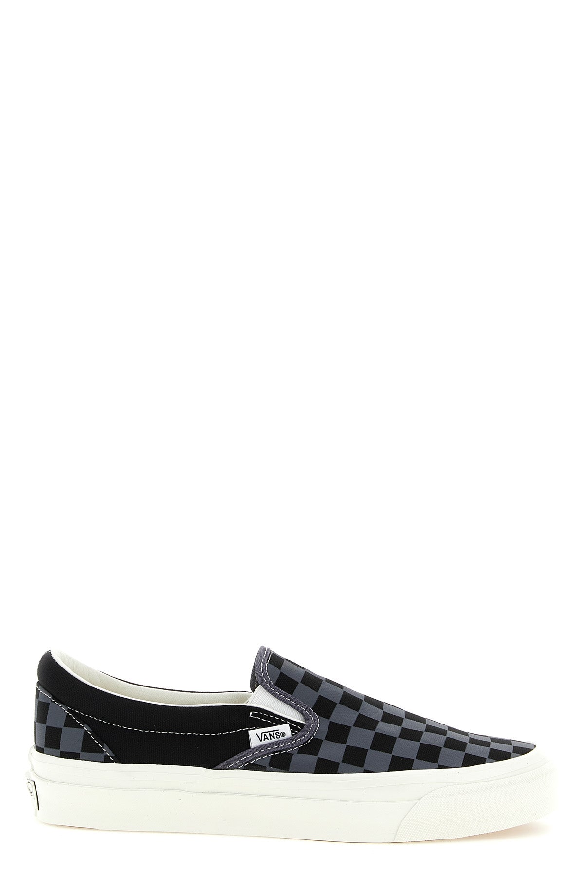 checkerboard-print 226g screen-printed canvas premium slip-on 98 sneakers