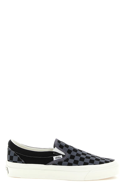 checkerboard-print 226g screen-printed canvas premium slip-on 98 sneakers