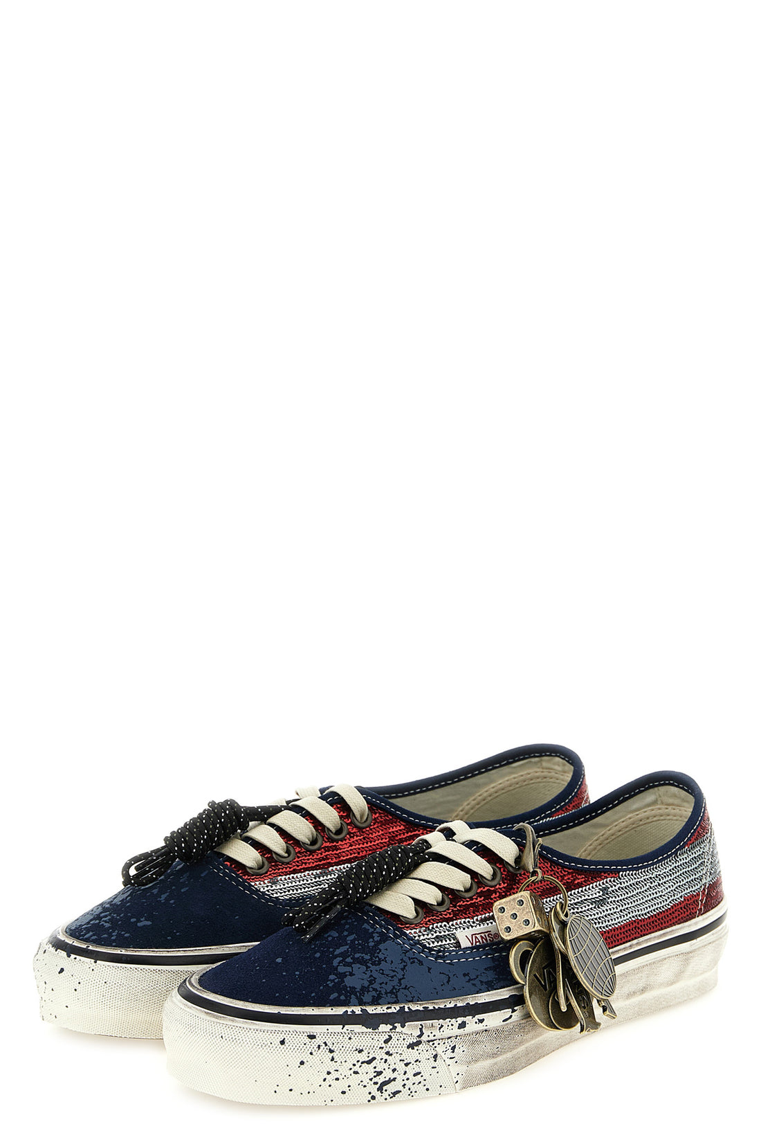 VANS 4 authentic premium sequin-covered canvas sneakers