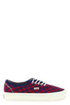 authentic premium checkerboard sneakers in perforated canvas