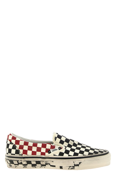 the vans lx classic slip-on 98 act of disagreement sneakers features a deconstru