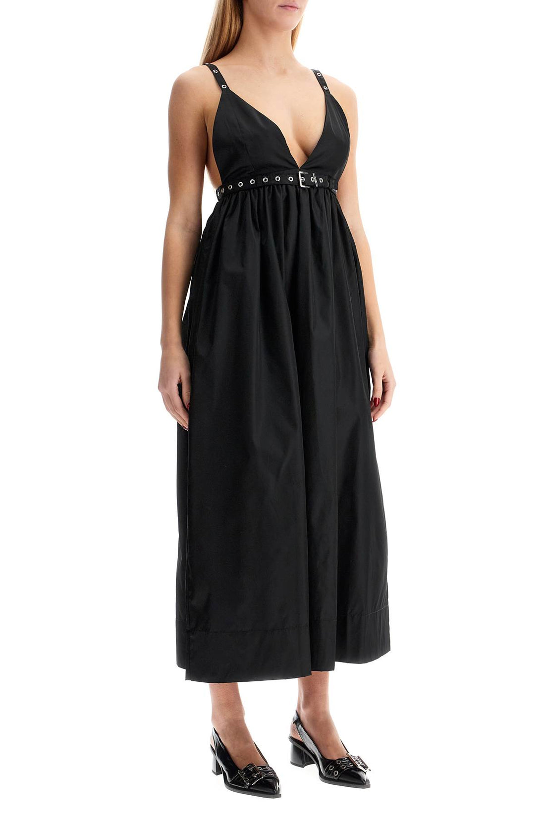 nylon midi dress in seven