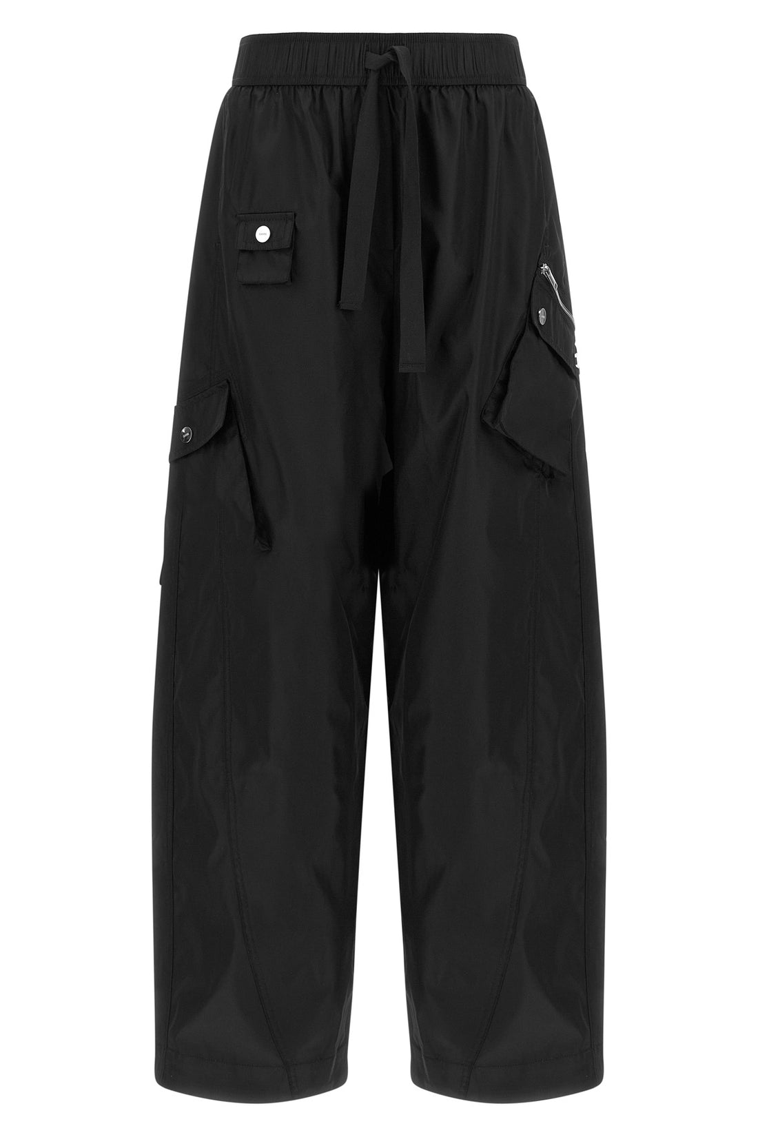 GANNI 36 ganni multi-pocket trousers define a new urban silhouette through wide volumes a