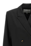 the ganni blazer redefines the codes of contemporary tailoring through a structu