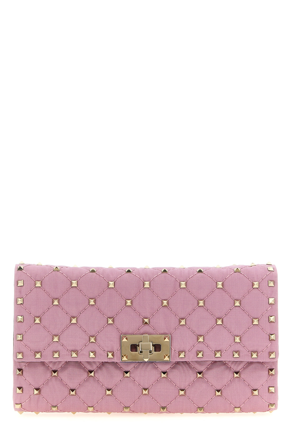 VALENTINO GARAVANI OS rockstud spike crossbody bag in quilted moiré fabric
