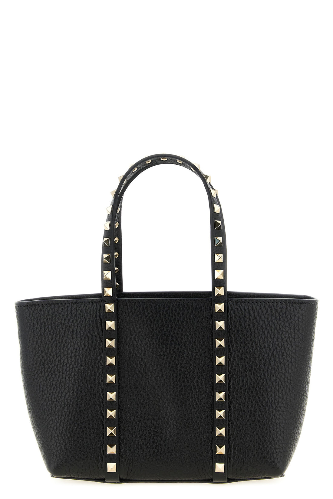 VALENTINO GARAVANI OS rockstud mini hammered leather shopping bag