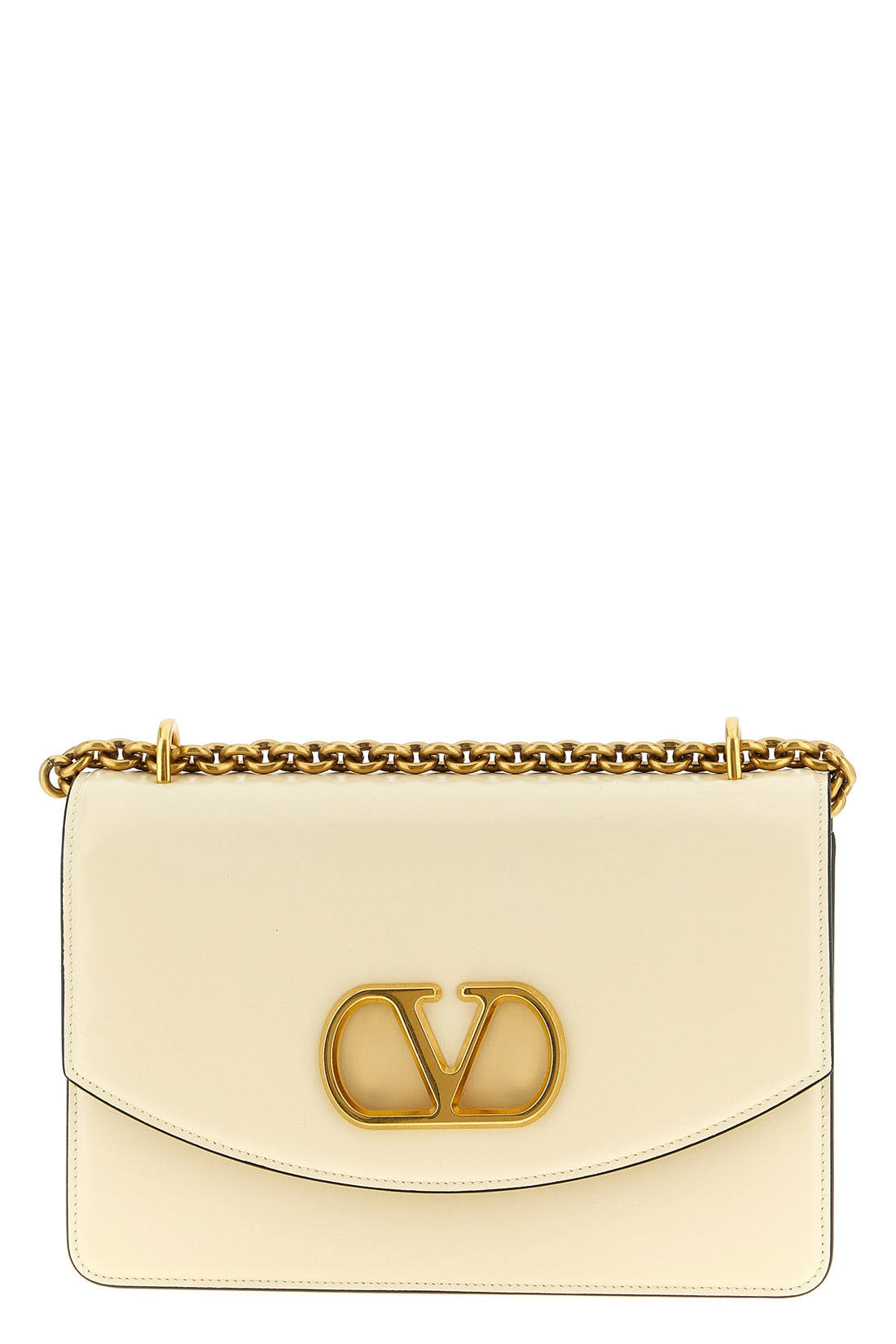 VALENTINO GARAVANI OS vain shoulder bag in shiny calf leather