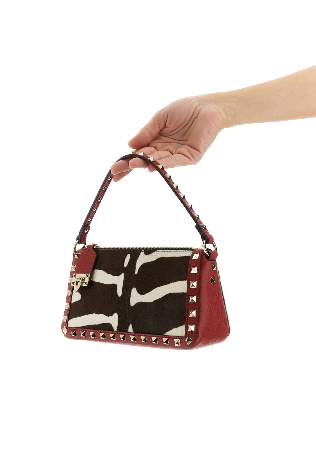 VALENTINO GARAVANI OS small rockstud shoulder bag in calf leather