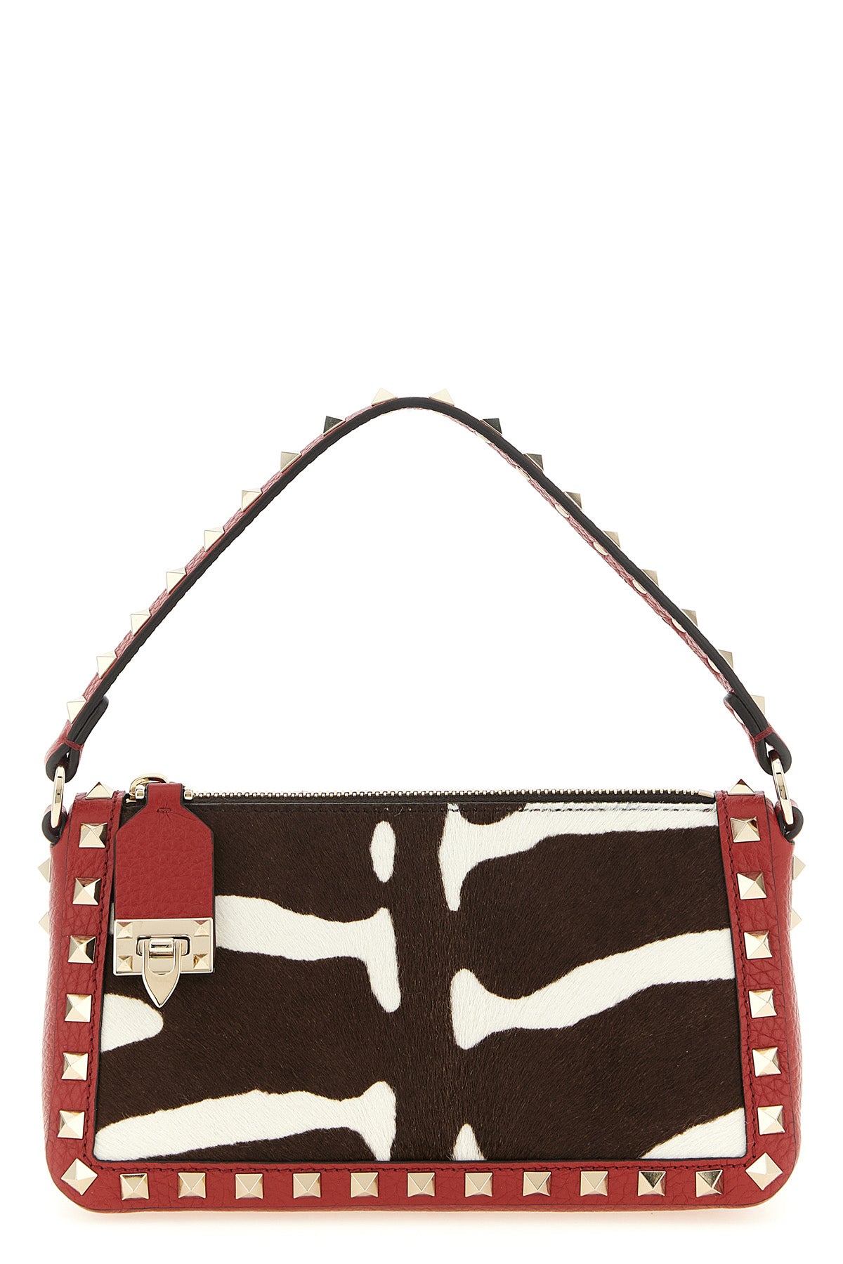 small rockstud shoulder bag in calf leather