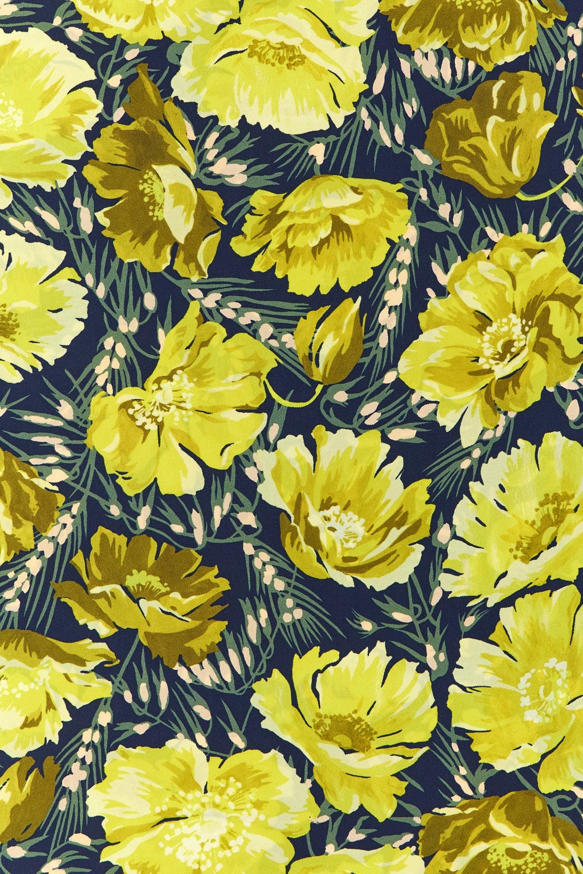 après lhiver - poppies print silk scarf