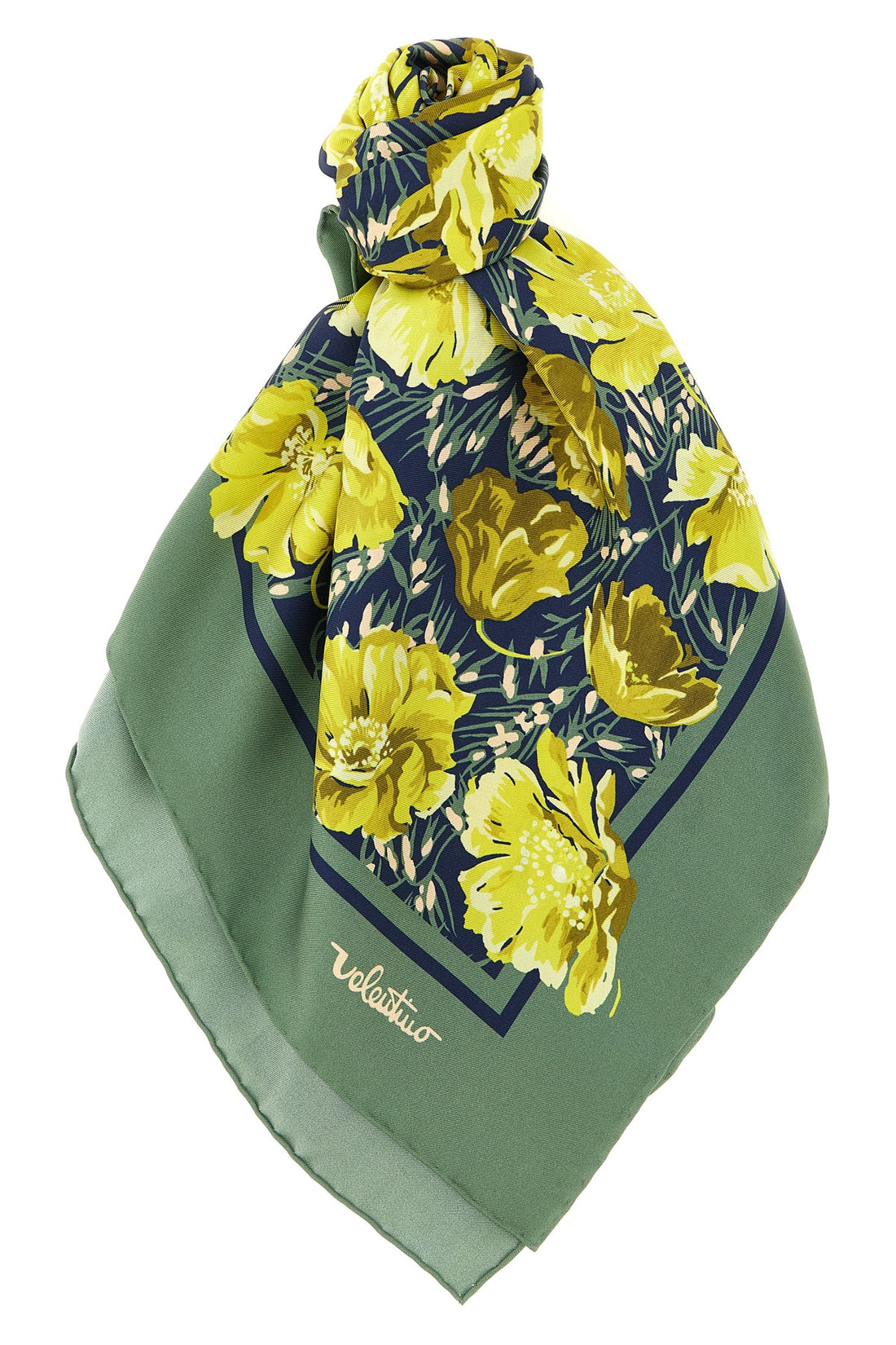 VALENTINO GARAVANI OS après lhiver - poppies print silk scarf