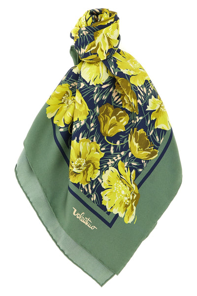après lhiver - poppies print silk scarf
