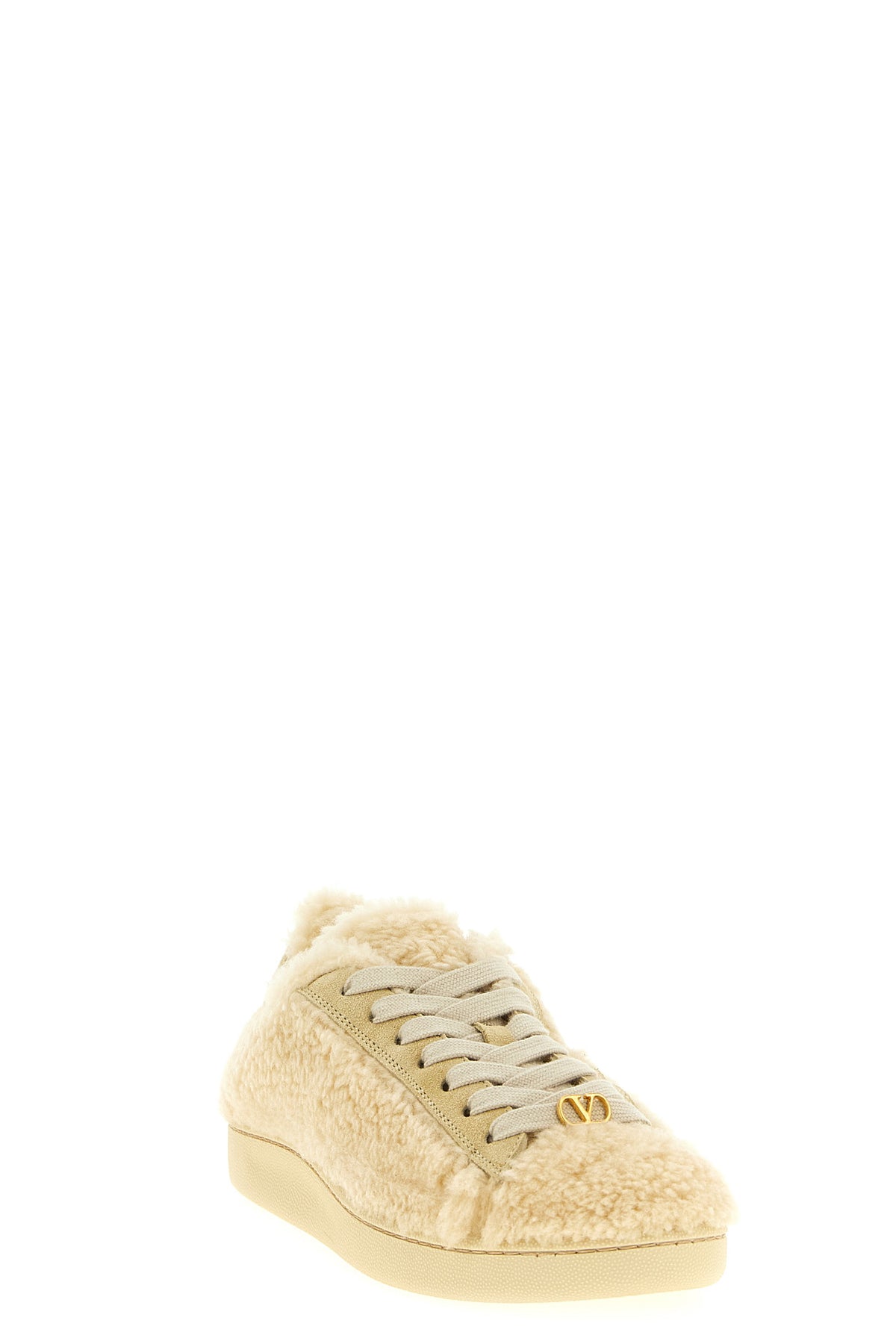 royco sneakers in teddy-effect wool