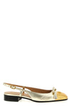 valet du roi two-tone laminated leather slingback