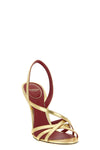 fetishique laminated nappa sandals