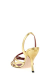 fetishique laminated nappa sandals
