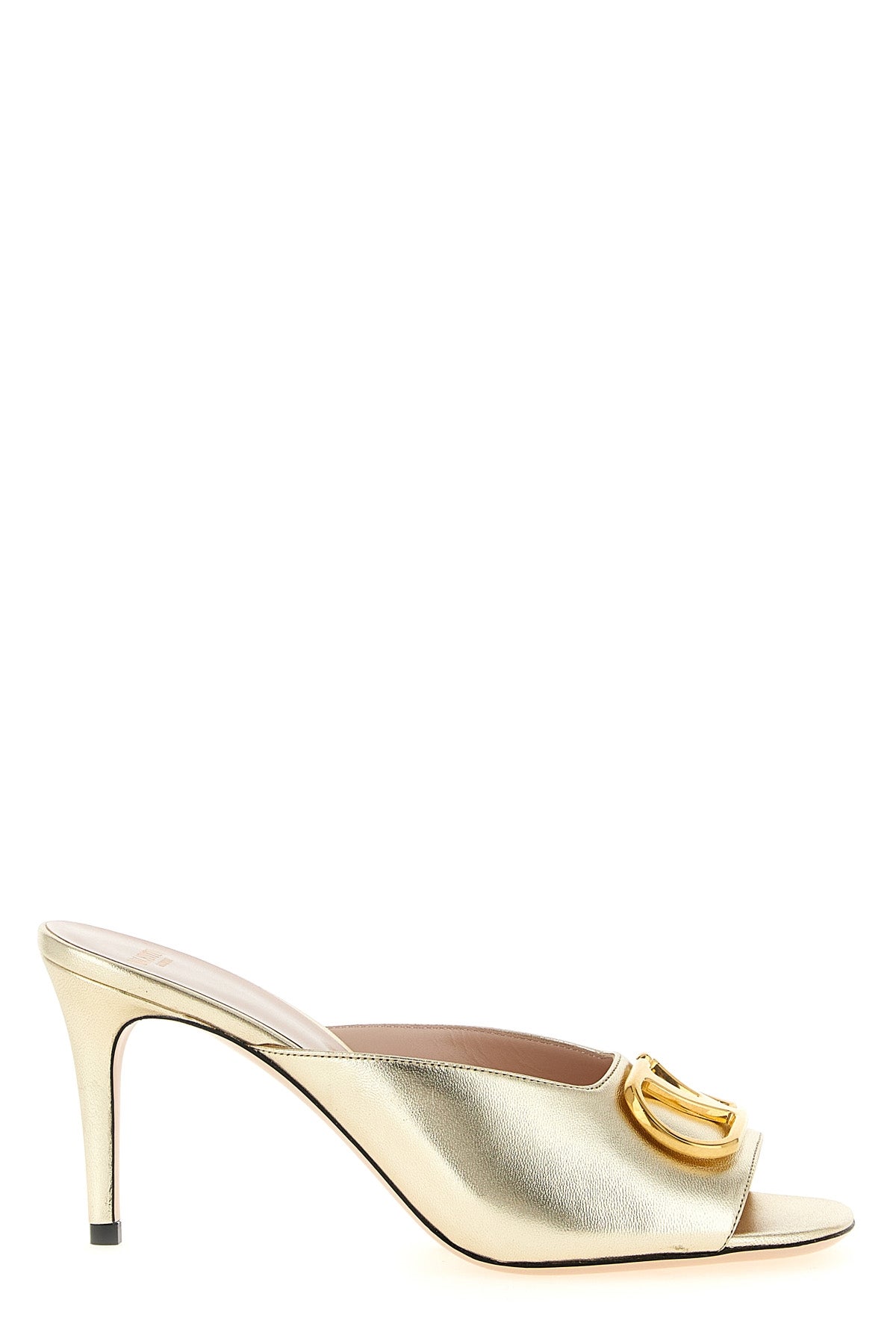 laminated leather sandals