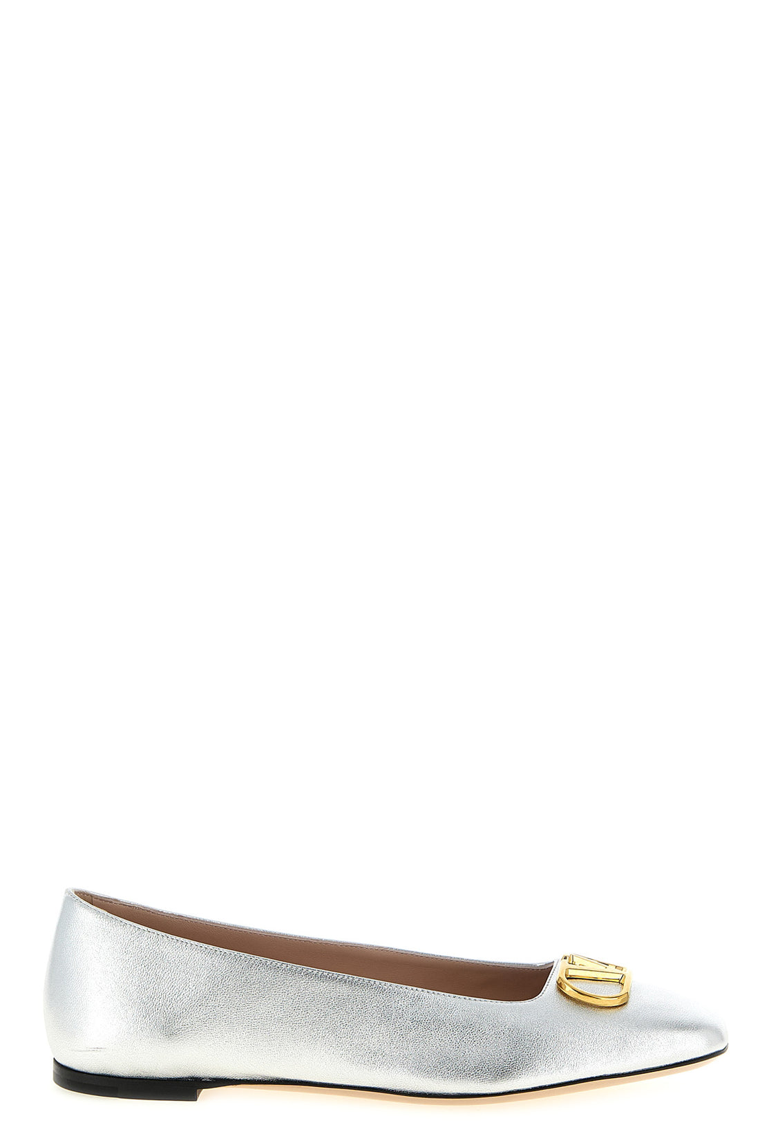 VALENTINO GARAVANI 36 laminated leather ballet flats
