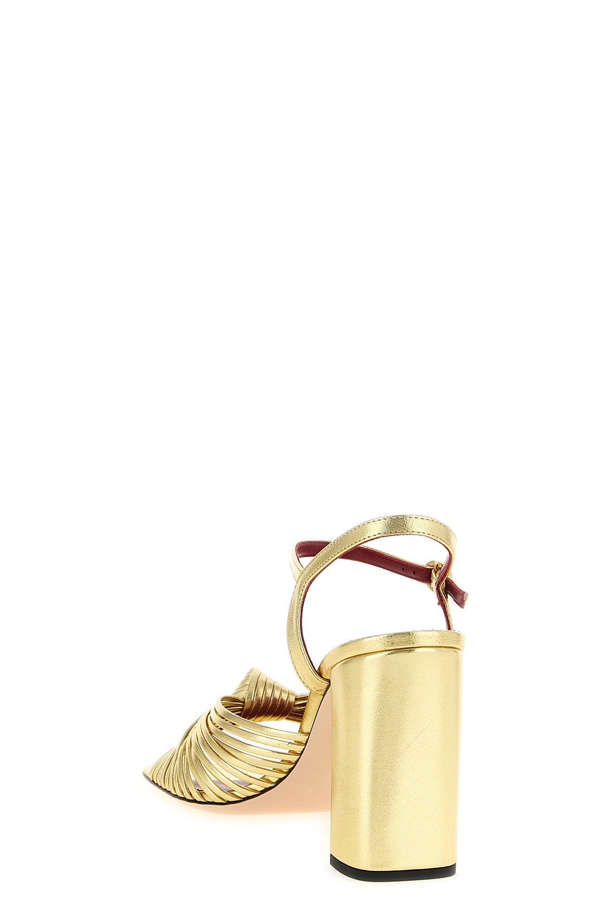 annet sandals in laminated nappa leather
