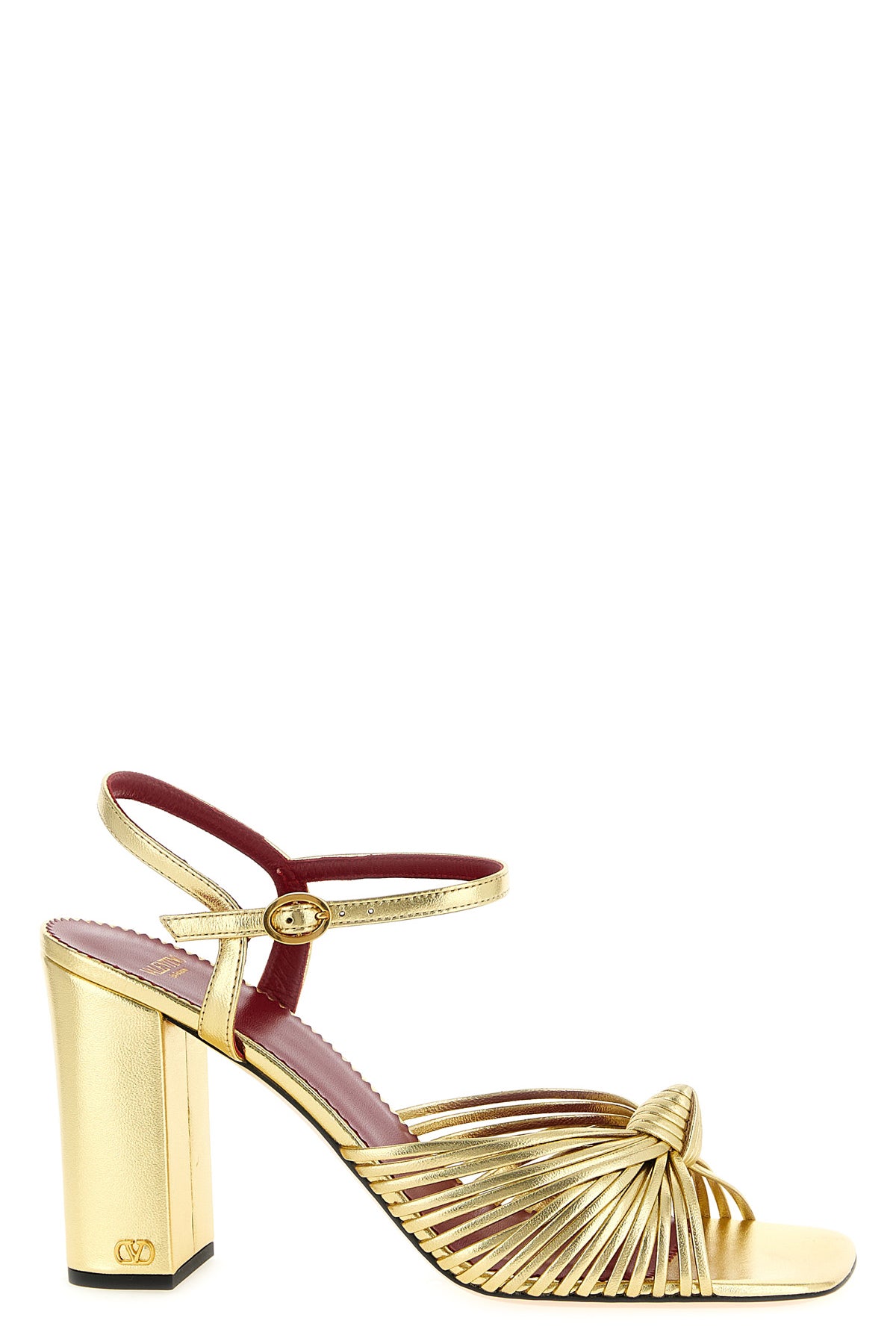 annet sandals in laminated nappa leather
