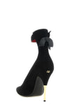 the valentino garavani fatale suede pumps embody a tapered and structured silh
