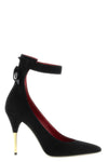 the valentino garavani fatale suede pumps embody a tapered and structured silh