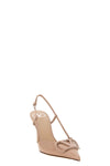 valentino garavani slingback pumps define a tapered silhouette in fine calf leat